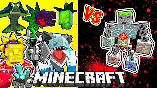 Ores Boss Vs. Mowzie's Mobs in Minecraft