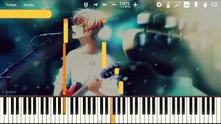 Fuyu No Hanashi — Given — Mafuyu Song — Piano Tutorial + MIDI free