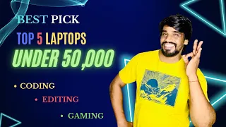 💥Best Pick 💥Top 5 Laptops Under 50k in 2024💥|Telugu |#krishnatechtelugu9297