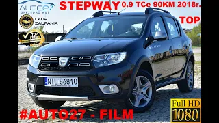 #AUTO27​ - SPRZEDANA- TEST -DACIA SANDERO STEPWAY 90KM benzyna.2018r. Tylko 32TKM!