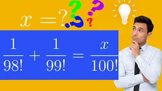 A Nice Factorial Problem That will Force you | math Olympiad | A Nice Factorial Problem