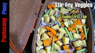 Stir Fry Veggies in Double Grill Pan