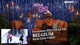 Gustaph - Because Of You - Belgium | Eurovision Reaction | OZAA ESC | WURSTTV.com