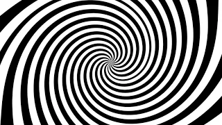 Magic Spiral Hypnosis - White and Black Magic Spiral - Optical Illusion - Look Into the Center