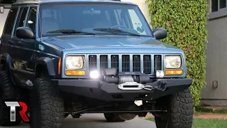 Jeep XJ Off-Road LED Light Install - KC G34's