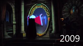 Evolution Of Magic Mirrors in Snow White's Scary Adventures in Disneyland Resort 1986-2018