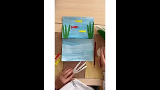 Заняття з Аплікації для дітей раннього віку «Акваріум з рибками»