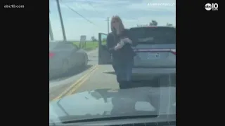 Road rage incident caught on cell phone video in West Sacramento