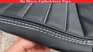 Upholstery Tips & Tricks - Sew double top stitch next to a Piping.