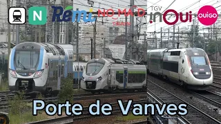 Trains at Porte de Vanves
