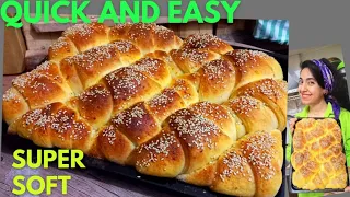 We don't buy bread anymore!new perfect recipe for quick bread in 5 minutes!just bake|fresh