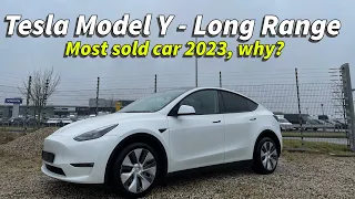 Tesla Model Y Long Range AWD I Short Review I Most sold car 2023 worldwide!