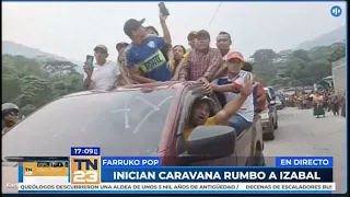 Inician caravana rumbo a Izabal para darle el último adiós a "Farruko Pop"