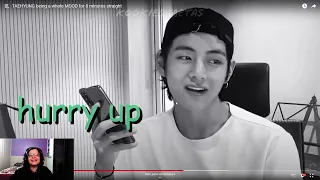 TAEHYUNG being a whole MOOD for 8 minutes straight [reação]