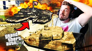 GTA: Challenge 1 TANK vs 10 TANK-URI DIN BAZA MILITARA! Cine CASTIGA?