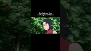 Sasuke ga bisa berenang tangannya 1 doang