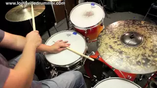 How to play drums - Cascara with 3-2 Rumba Clave