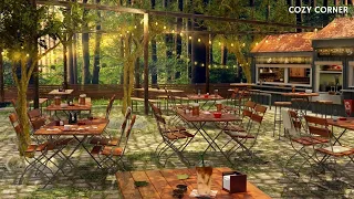 Coffee Shop at Enchanted Forest  Ambience | No Music | Chatter and Birds