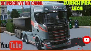 🇧🇷 ZURICH ➡️ PRA LECH CARGA: PEDRAS PESO TOTAL 21T GAMEPLAY TRUCKERS OF EUROPE3 🇧🇷 #930K