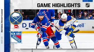 Sabres @ Rangers 4/10 | NHL Highlights 2023