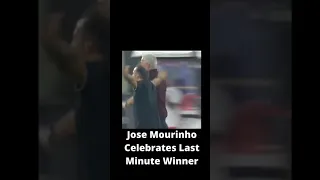 Jose Mourinho Celebrates Last Minute Winner😅😅😅
