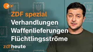 Verhandlungen - EU-Unterstützung - Flüchtlingsströme: Russlands Krieg gegen Ukraine | ZDFspezial