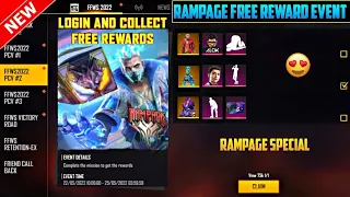 Rampage Free Rewards Event In Free Fire | Free Emote And New Bundle