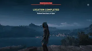 Assassin's Creed Odyssey, Burned Temple of Hera, Menestheus Camp, and Ruined Temple of Ajax