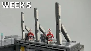 Building Coruscant In Lego Episode 5 - Train Station and Signs