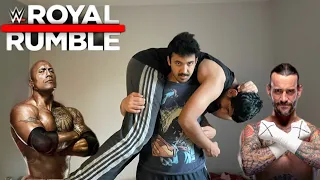The Rock vs CM Punk | WWE Royal Rumble Full Match | WWE Title match | Wrestling Dynasty