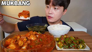 무조건 맛있는!!😋 돼지고기 김치찜 미역국 오이고추된장무침 먹방 Kimchi jjim & Seaweed Soup MUKBANG ASMR REAL SOUND EATING SHOW