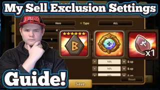 My Sell Exclusion Settings for Runes, Artifacts, Gems, and Grinds Explained! - Summoners War