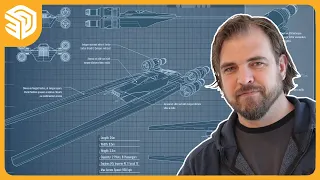 3D modeling a Star Wars U-Wing in SketchUp