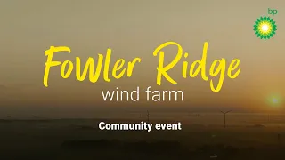 Community event at Fowler Ridge wind farm | bp