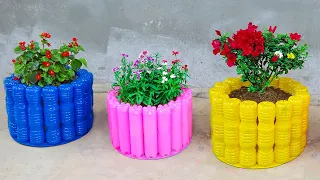 Awesome Ideas, How To Make Amazing Flower Pot From plastic bottles for your Garden