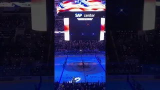 Emily Griswold sings the National Anthem for the San Jose NHL Sharks! 2022