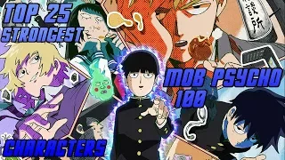 Top 25 Strongest Mob Psycho 100 Characters