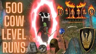 500 Cow Level Runs - Quest for high runes and ethereal bases - Diablo 2 Resurrected