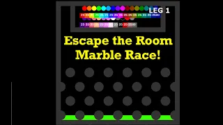 Escape the Room Marble Race! | Algodoo