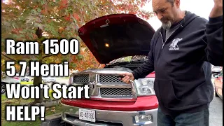 2010 Ram 1500  Hemi 5.7 Why Won't It Start??? Cam Sensor? Fuel Pump Relay? Wrong Colour Underpants?