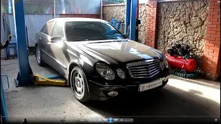 Что лучше откачать масло или слить через пробку на Mercedes Benz E Class W211 2,2 Мерседес Бенц 2008