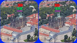 Czech, Prague Castle & St. Vitus Cathedral 3D VR Stereogram Magic eye, 3D SBS, 체코 프라하 매직아이