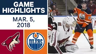 NHL Game Highlights | Coyotes vs. Oilers - Mar. 05, 2018