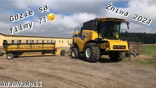 Żniwa 2021 z New Holland CX6.80/Opinia po kilku Ha/Gdzie są filmy?!/AdamNaRoli