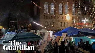 Fireworks thrown at Gaza protesters as tensions rise at UCLA