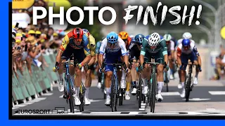 Winning By Inches! | Tour de France Stage 8 | Eurosport