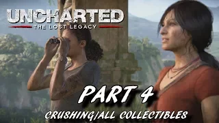 Uncharted: The Lost Legacy Walkthrough Part 4 - The Western Ghats All Collectibles/Crushing