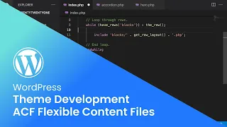 WordPress - ACF Flexible Content Files