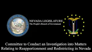 10/28/2021 - Committee to Conduct Matters Relating to Reapportionment and Redistricting in Nevada