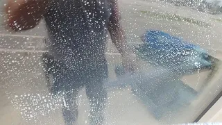 September 16th 2020 janitorial cleaning using 3M glass cleaner with protectant